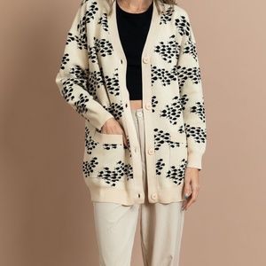 NWT Fighting Eel Oversized Varsity Cardigan